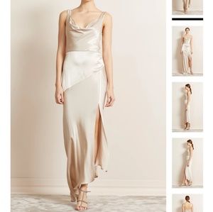 Bec & Bridge Moon Dance Cowl Dress in Sand